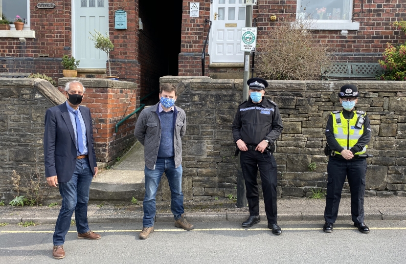 Robert Largan MP discusses crime issues with the Derbyshire Police and Crime Commissioner