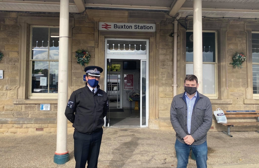 High Peak MP joins British Transport Police at Buxton station