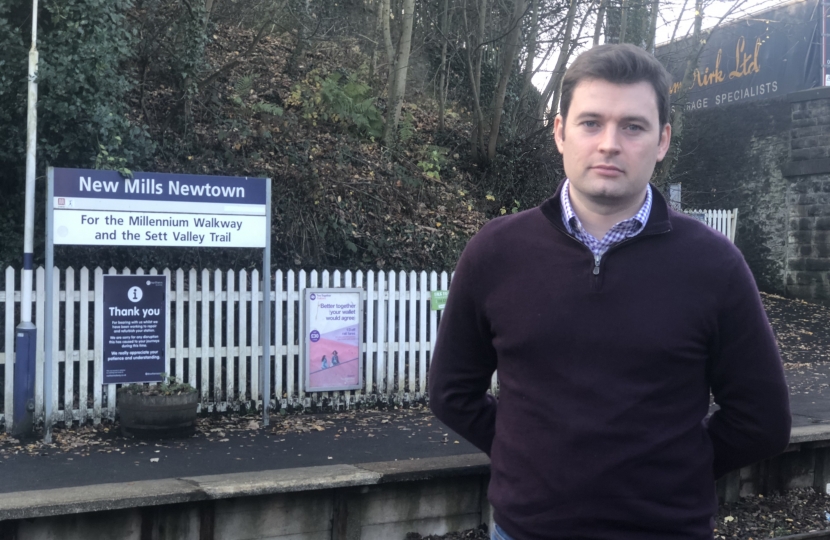 High Peak MP welcomes New Mills Newtown station upgrade