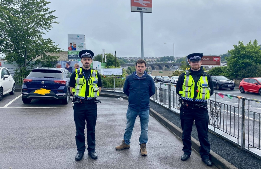 Robert Largan MP joins British Transport Police on High Peak Patrol