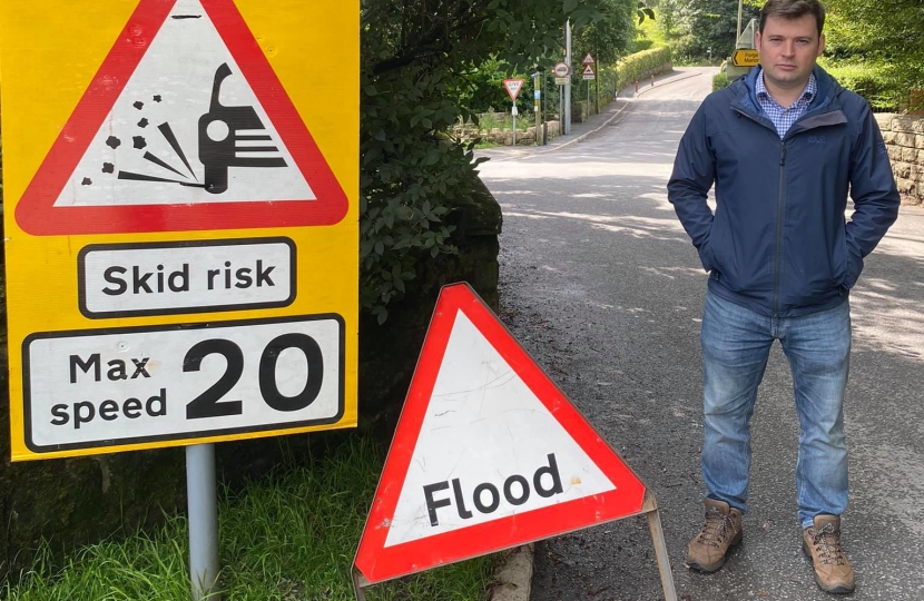 High Peak MP Visits residents affected by flooding in Chinley