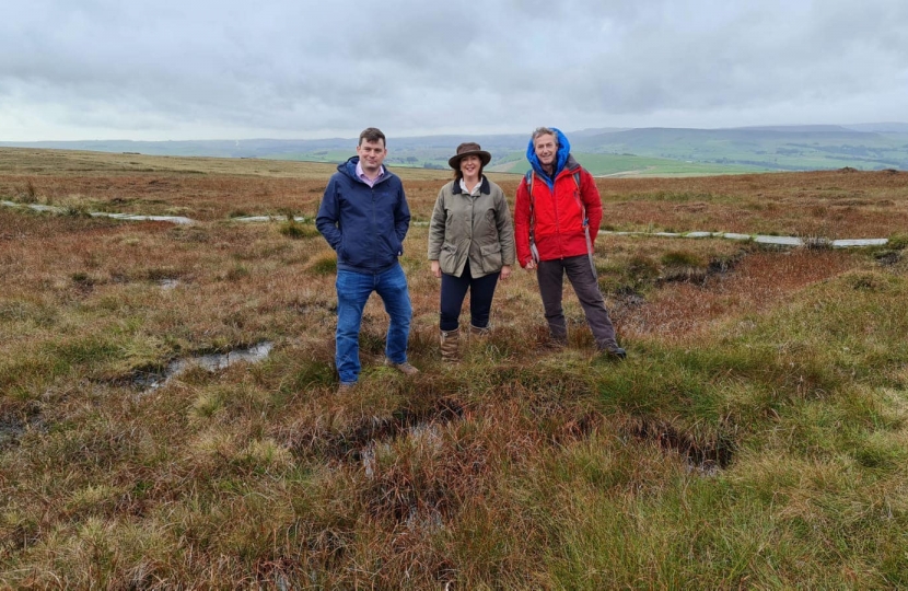 Robert Largan MP takes Minister to meet Hope Valley farmers and visit High Peak Bog