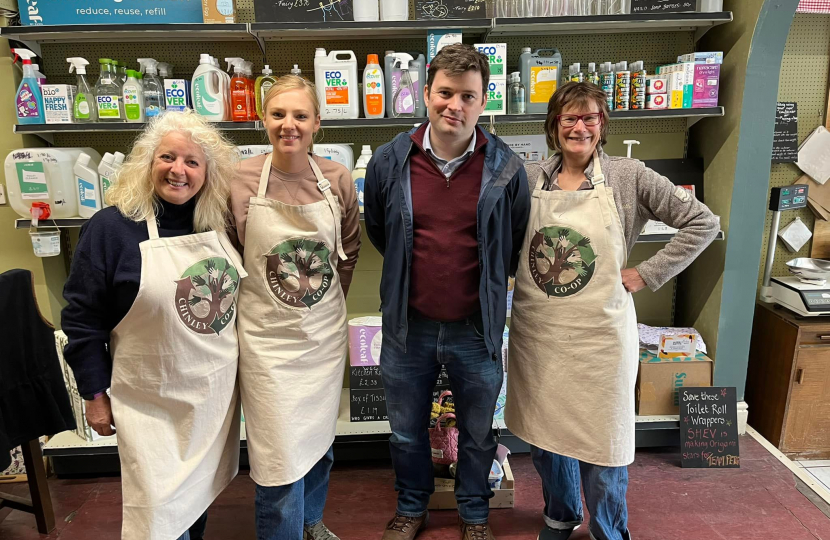 High Peak MP visits Chinley Co-operative