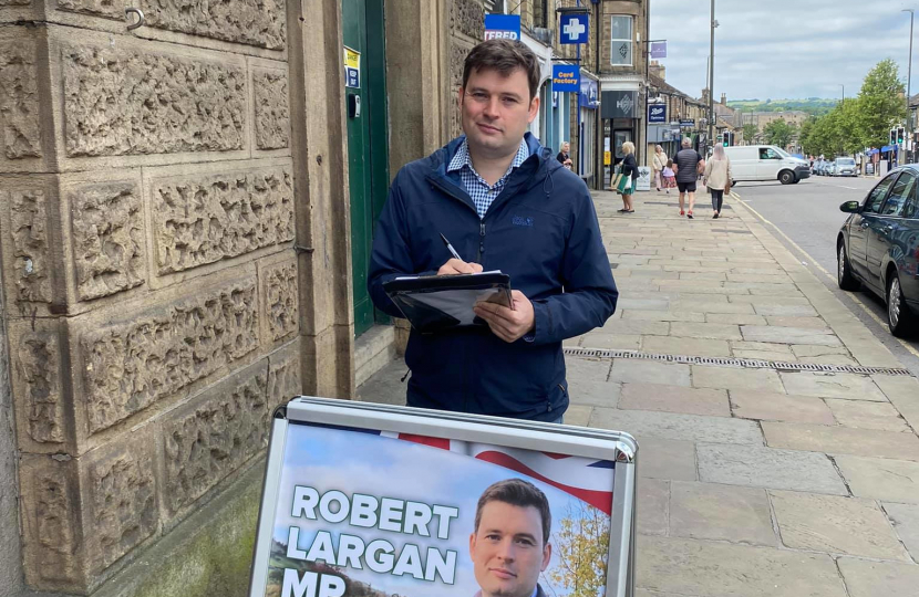 Robert Largan MP in Glossop