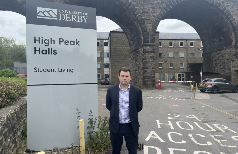 Robert Largan MP visiting the proposed site of the centre