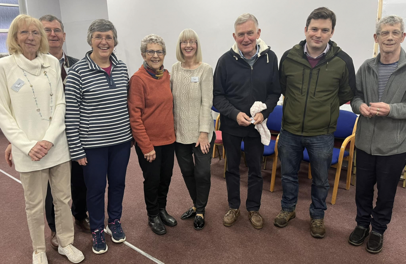 Robert Largan at the the Elim Christian Centre in Glossop