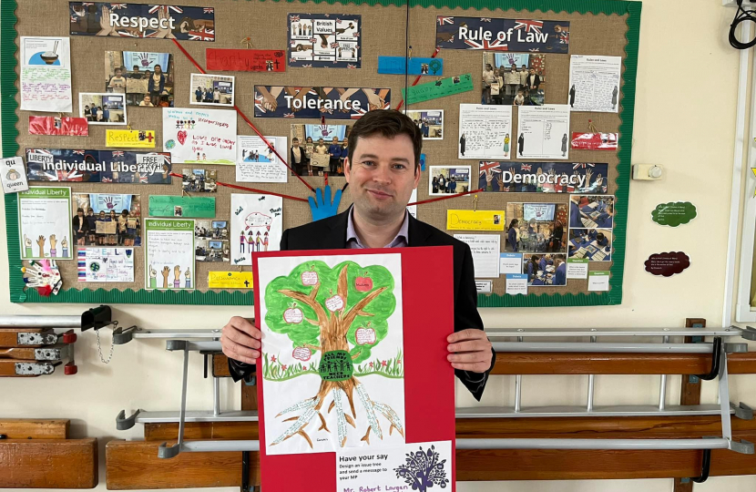 Robert Largan MP visits New Mills Primary School