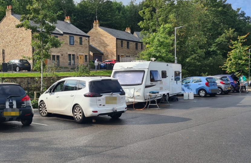 Caravans Parked in Lidl