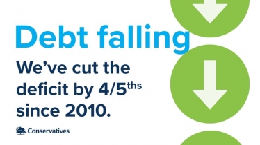 debt falling