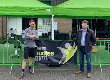 Robert Largan MP visits local gym ahead of re-opening this Saturday