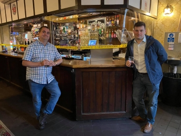 Robert Largan MP visits local pubs as they re-open