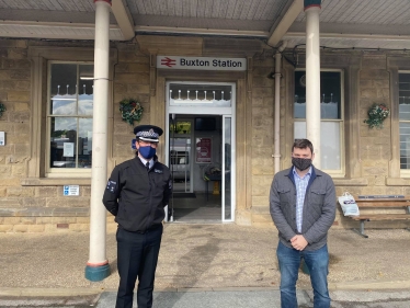 High Peak MP joins British Transport Police at Buxton station