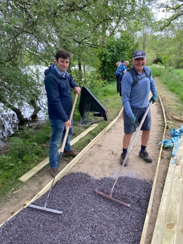 Community pulls together to improve Combs Reservoir path