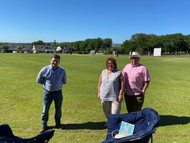 World record attempt at High Peak cricket club for longest run-up for a ball bowled