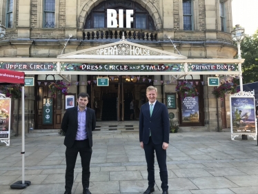 Culture Secretary visits Buxton International Festival with Robert Largan MP