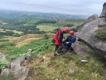 Robert Largan MP volunteers with Kinder Mountain Rescue Team