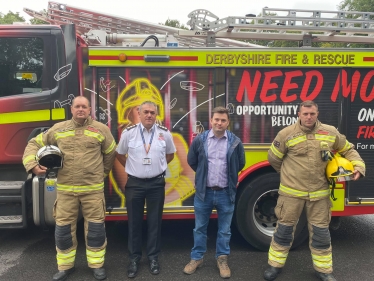 High Peak MP visits Glossop Fire Station