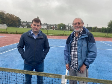 Government serves up ‘transformational’ £22 million for tennis as MP visits New Mills Tennis Club