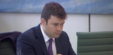 Robert Largan MP at a Transport Select Committee Hearing