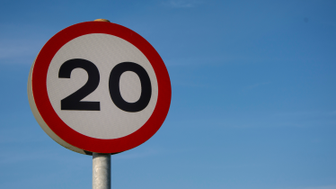 20mph sign