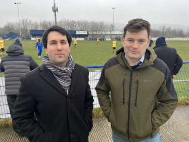 Robert Largan MP at Glossop North End FC