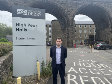 Robert Largan MP visiting the proposed site of the centre